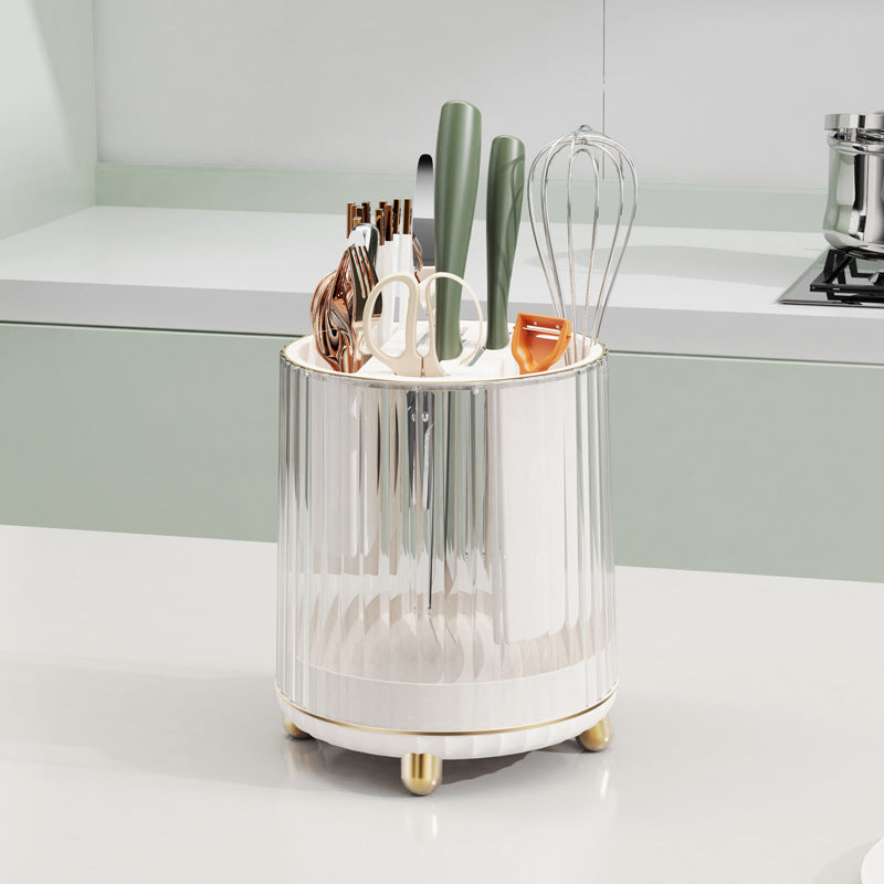 Multifunctional Rotating Knife Holder For Domestic Kitchens