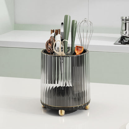 Multifunctional Rotating Knife Holder For Domestic Kitchens